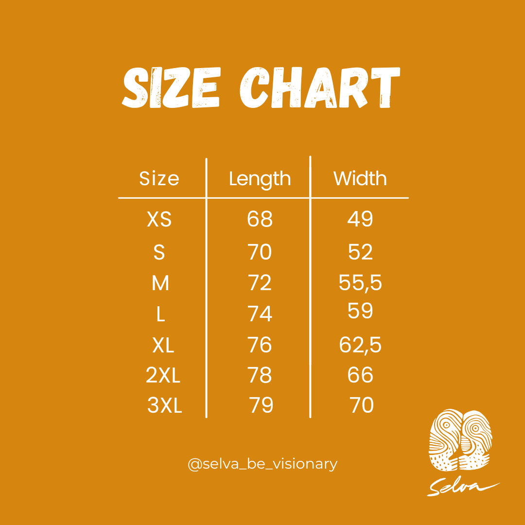 Mérettáblázat / Size chart